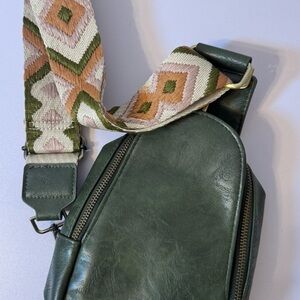 Sling Bag PU Leather Small
Crossbody Backpack
Multipurpose Chest Bag Women